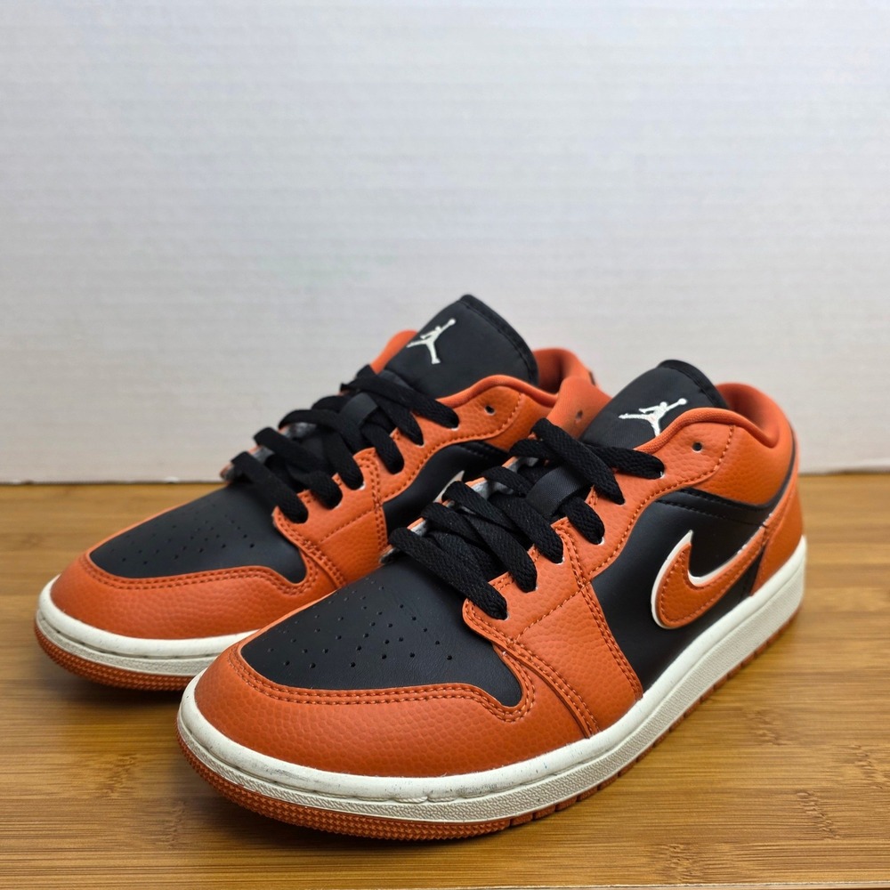 Nike Air Jordan 1 Low SE Rush Orange Black White DV1299-800 Womens 8.5